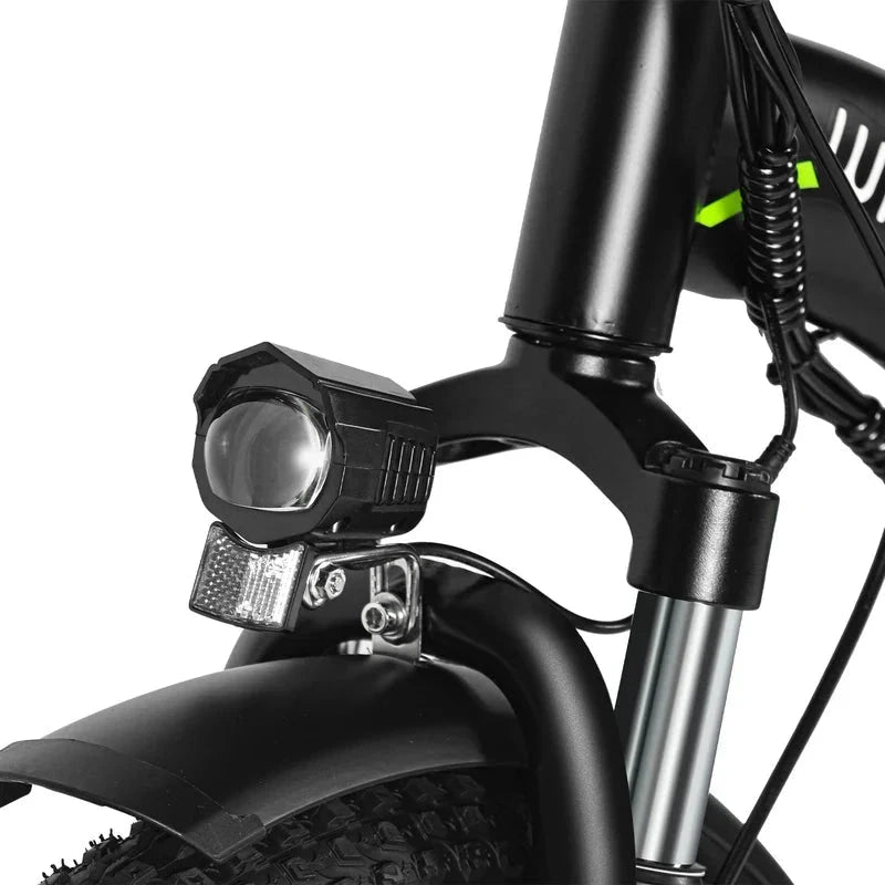 Windgoo E20 Elektrische Vouwfiets Fatbike Zwart Groen - AE-trading