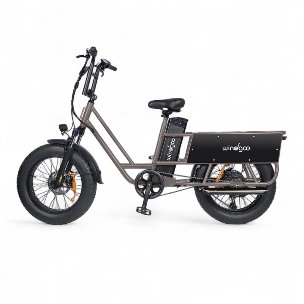 Windgoo F30 – Elektrische Vouwfiets – Grijs – 14 inch – 250W – 36V – 7 Versnellingen – Actieradius 60-80 km – Frame 14 inch - AE-trading