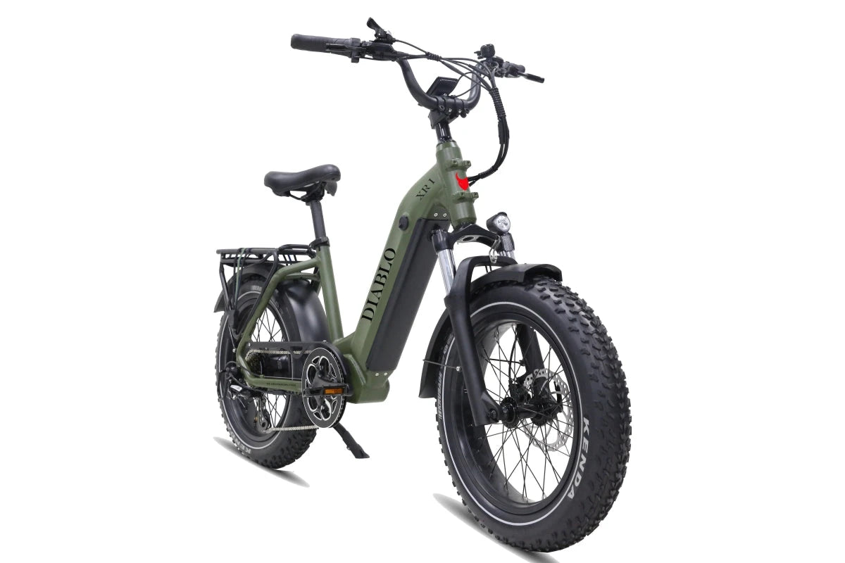 Diablo XR1 Fatbike met Hydraulische Remmen - Mat Groen - AE-trading