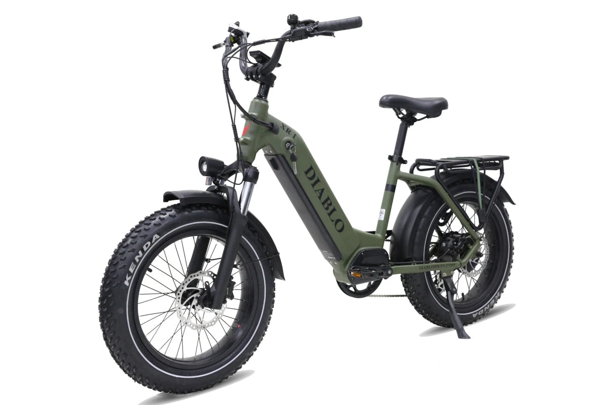 Diablo XR1 Fatbike met Hydraulische Remmen - Mat Groen - AE-trading