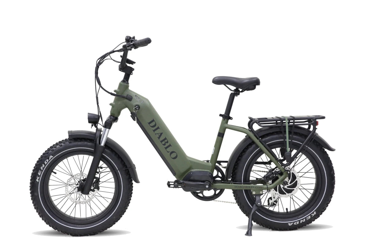 Diablo XR1 Fatbike met Hydraulische Remmen - Mat Groen - AE-trading