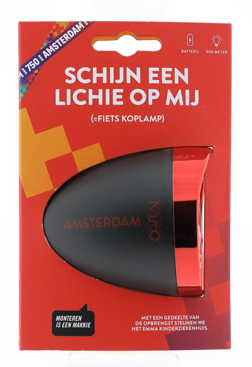 Amsterdam 750 fietskoplamp schijn een lichie op mij - AE-trading