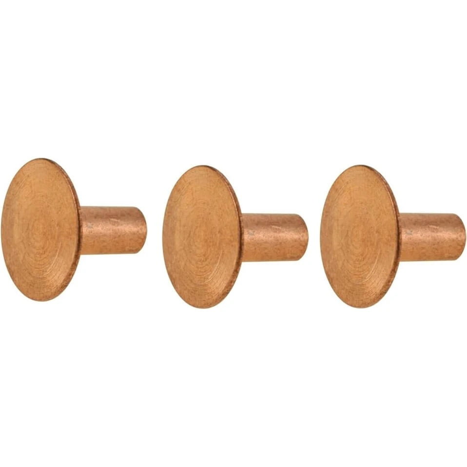 Brooks klinknagel copper rond 13mm (3stk) - AE-trading