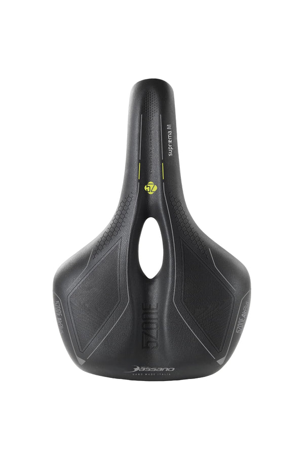 Selle Bassano zadel Suprema 5zone EL heren zwart - AE-trading