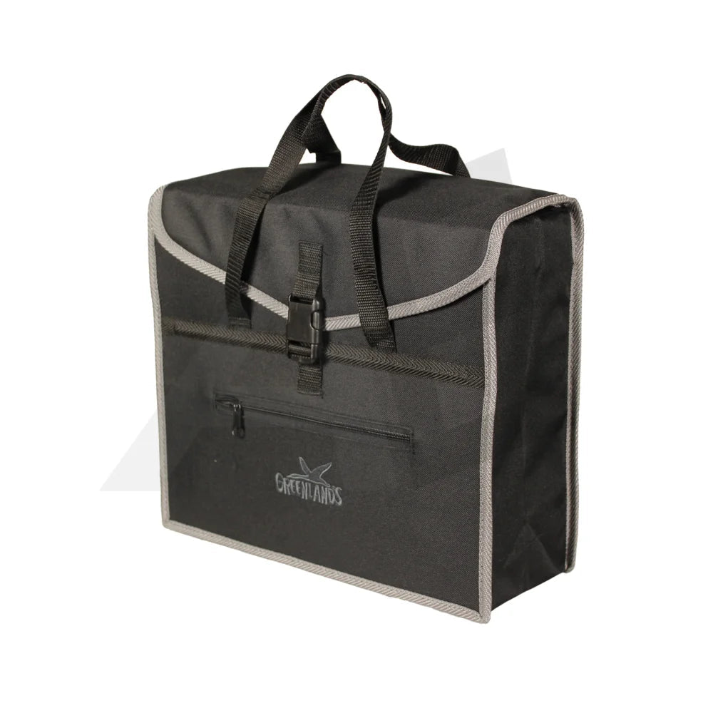 Greenlands Pakaf Enkele Tas Zwart-Grijs. Afmeting 37X33X14 Cm 20L.