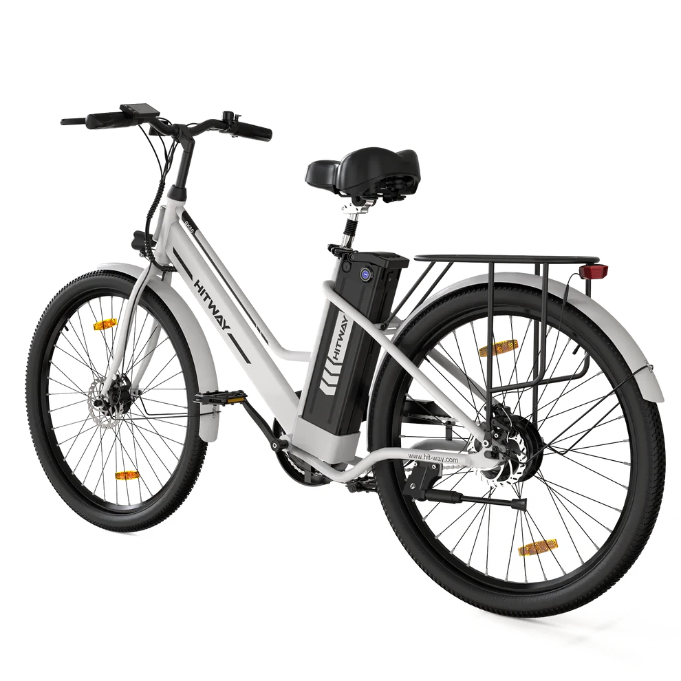 Hitway BK8S Elektrische Fiets 26 Inch 2,45" City E-bike Wit AE-trading