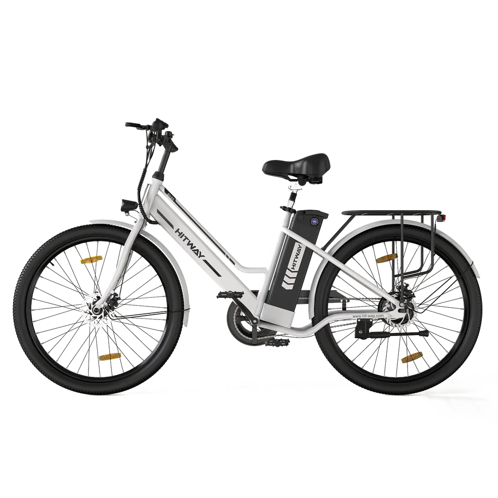 Hitway BK8S Elektrische Fiets 26 Inch 2,45" City E-bike Wit AE-trading