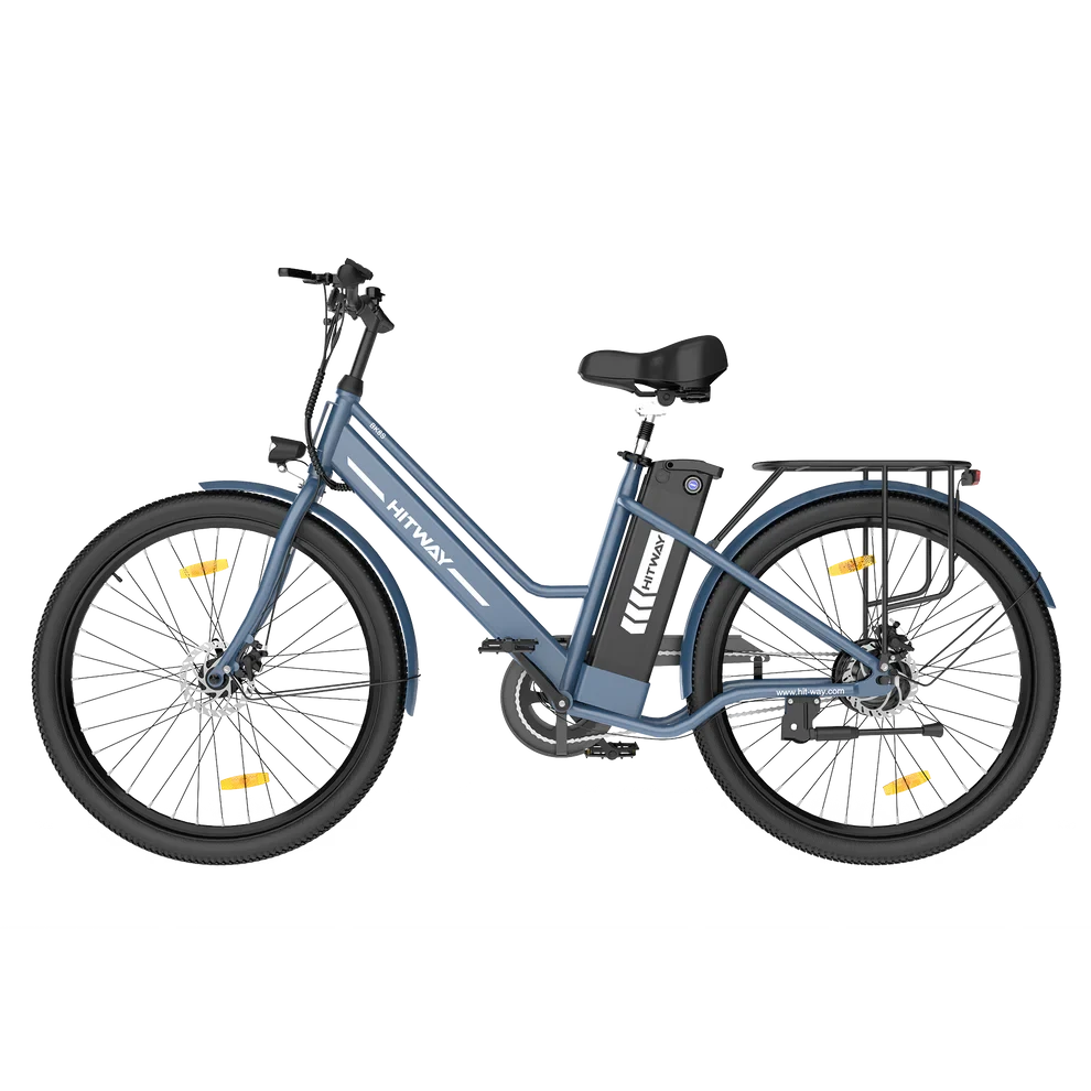 Hitway BK8S Elektrische Fiets 26 Inch 2,45" City E-bike Blauw AE-trading