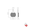 Remblokset Brenta Br102 Fatbike, Windgoo B20 (E Mark) - AE-trading