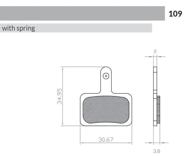 Remblokset Brenta Br109 Fatbike (E Mark) - AE-trading