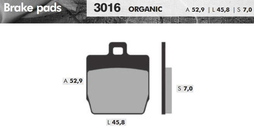 Remblokset Brenta Br3016 Aerox, Stunt Sider (E Mark) - AE-trading