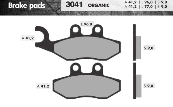 Remblokset Brenta Br3041 Sprint, Primavera, Fly, Citystar, Gts, Lib Rst (E Mark) - AE-trading
