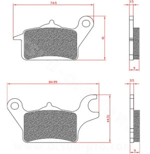 Remblokset Brenta Br3178 Tricity, Mbk Tryptik (E Mark) - AE-trading