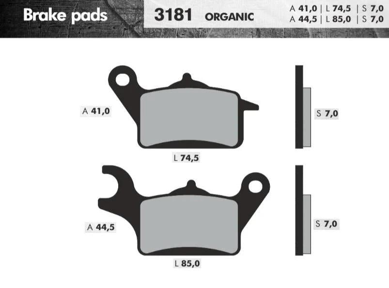 Remblokset Brenta Br3181 Honda Vision, Zoomer, Lifan, Pink Me (E Mark) - AE-trading