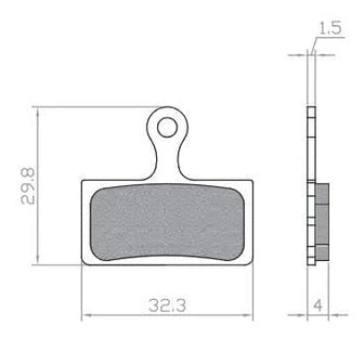 Remblokset Brenta Br422 Knaap/Rdt/Don Souris Capo Fatbike Gesinterd (E Mark) - AE-trading