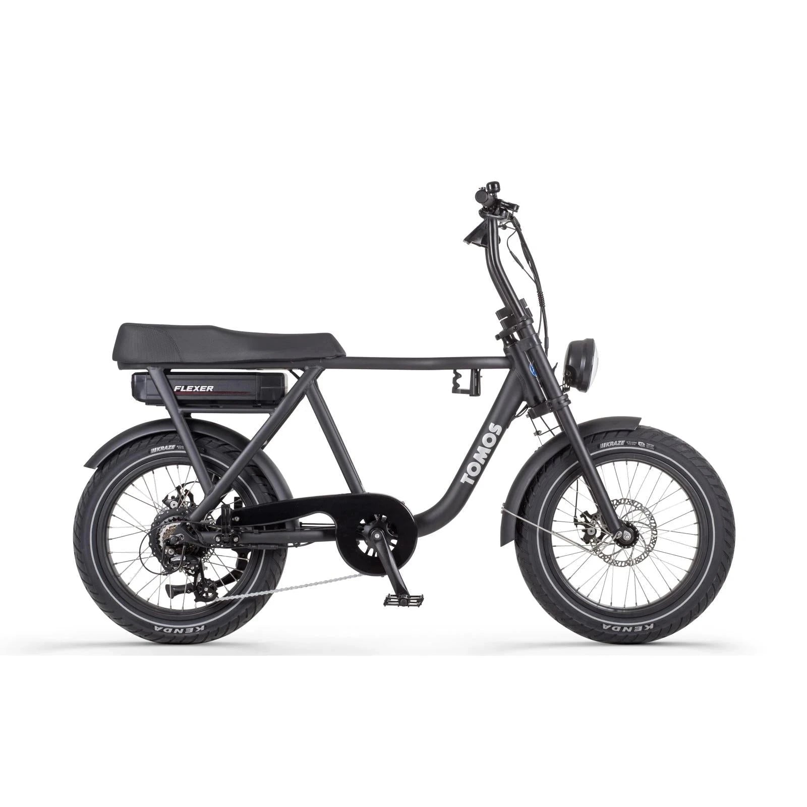 Tomos Flexer Fatbike - Hoge Instap - Mat Zwart AE-trading