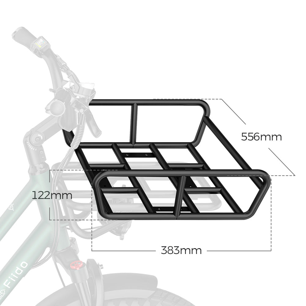 Fiido T2 Voorrek Aluminium Sterk Fietsdrager - Bagagedrager - AE-trading