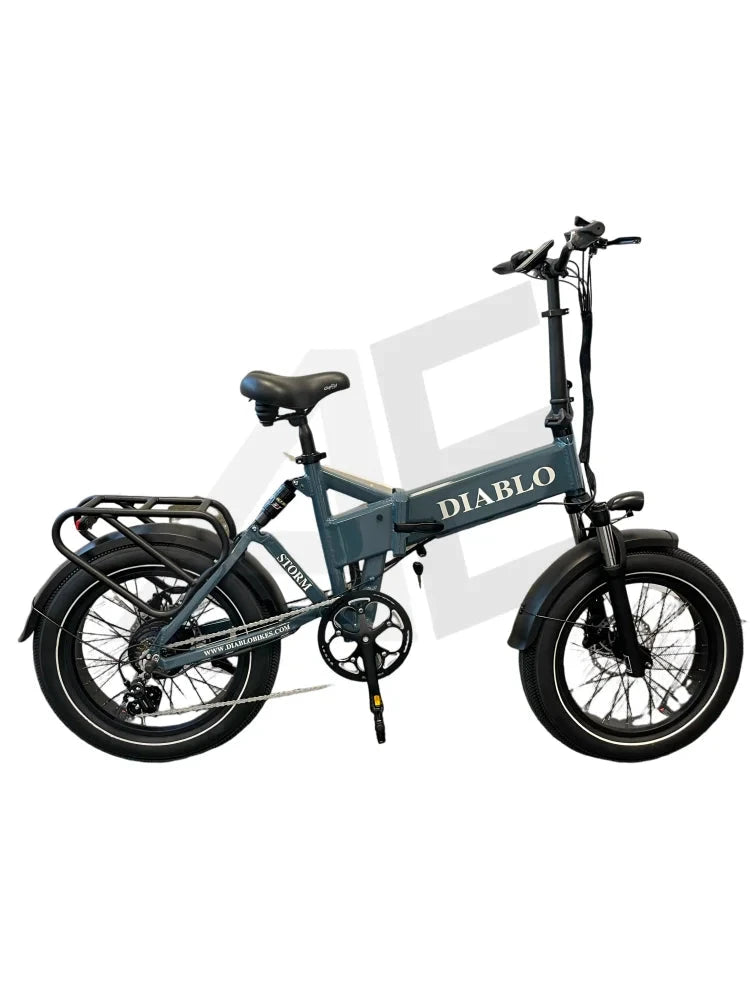 Diablo Storm Fatbike Vouwfiets Met Hydraulische Remmen - Donker Blauw Diablo Fatbike