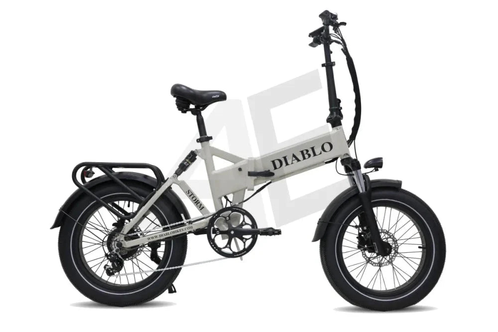 Diablo Storm Fatbike Vouwfiets met Hydraulische remmen - Fashion Grey AE-trading