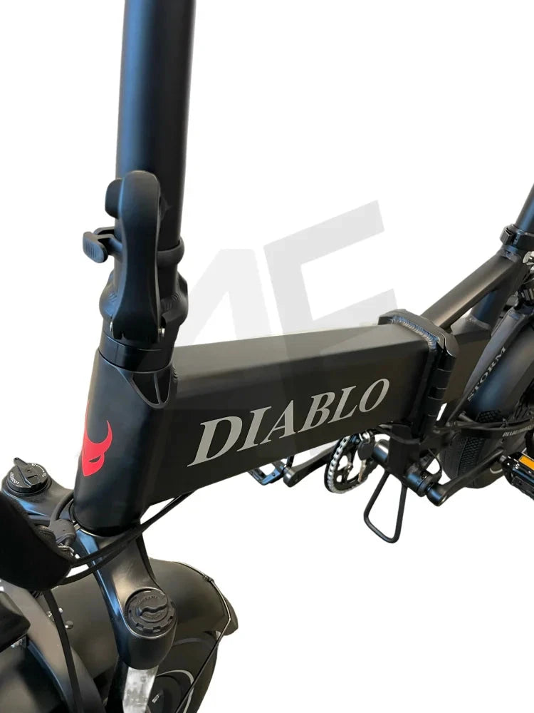 Diablo Storm Fatbike Vouwfiets Met Hydraulische Remmen - Mat Zwart Diablo Fatbike