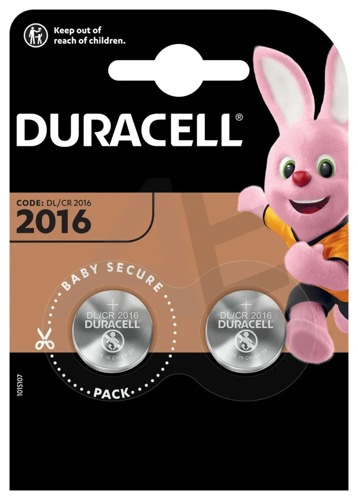 Duracell batterij CR2016 3V krt (2) - AE-trading