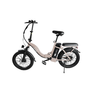 Windgoo E20 - Elektrische Fatbike-Vouwfiets - Crème - 20x3 inch - 120 kg Draagvermogen - Accu 450Wh (36V, 12.5Ah) - 250W Motor - 7 Shimano Versnellingen - Dubbele Schijfremmen - AE-trading