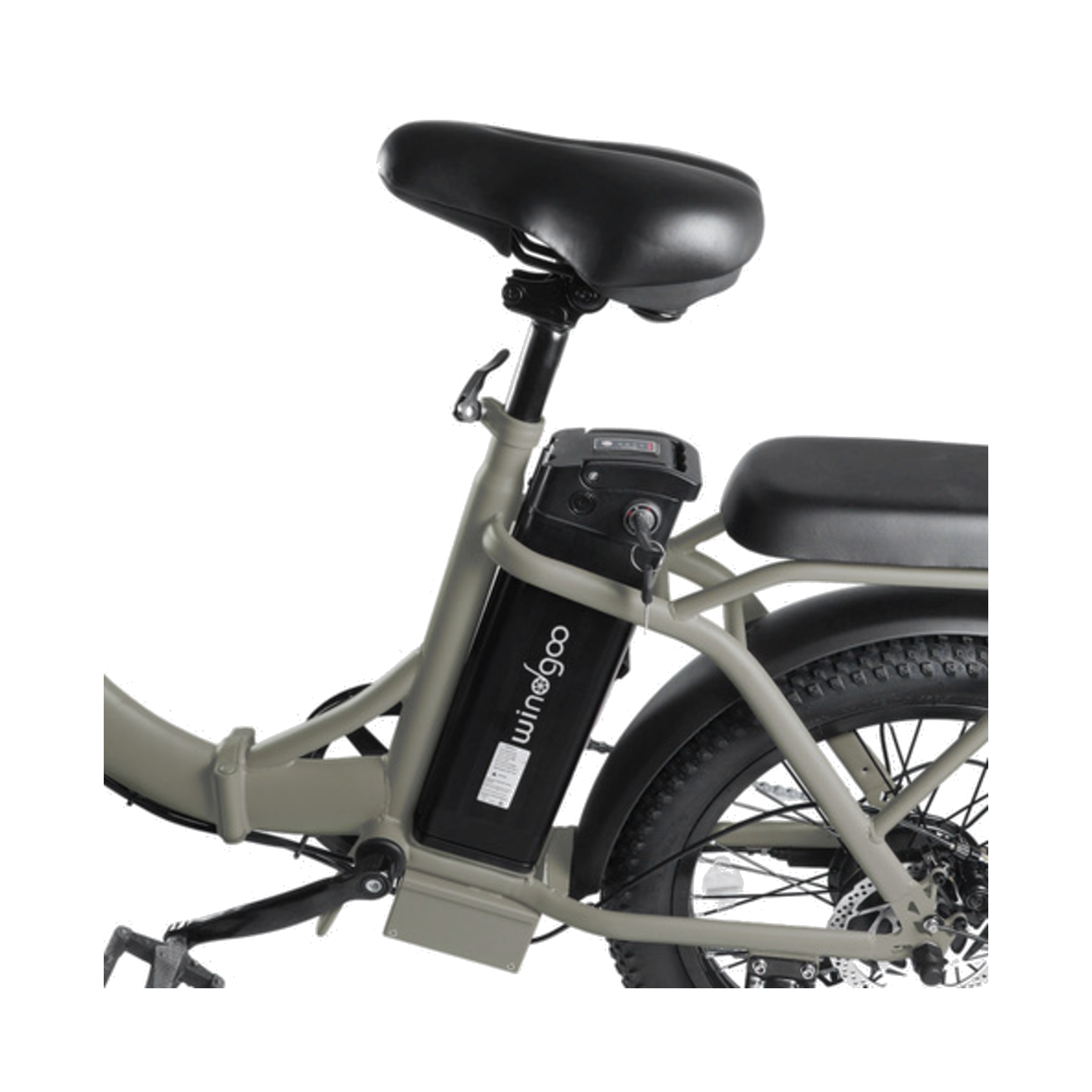 Windgoo E20 - Elektrische Fatbike-Vouwfiets - Donkerbruin - 20x3 inch - 120 kg Draagvermogen - Accu 450Wh (36V, 12.5Ah) - 250W Motor - 7 Shimano Versnellingen - Dubbele Schijfremmen - AE-trading
