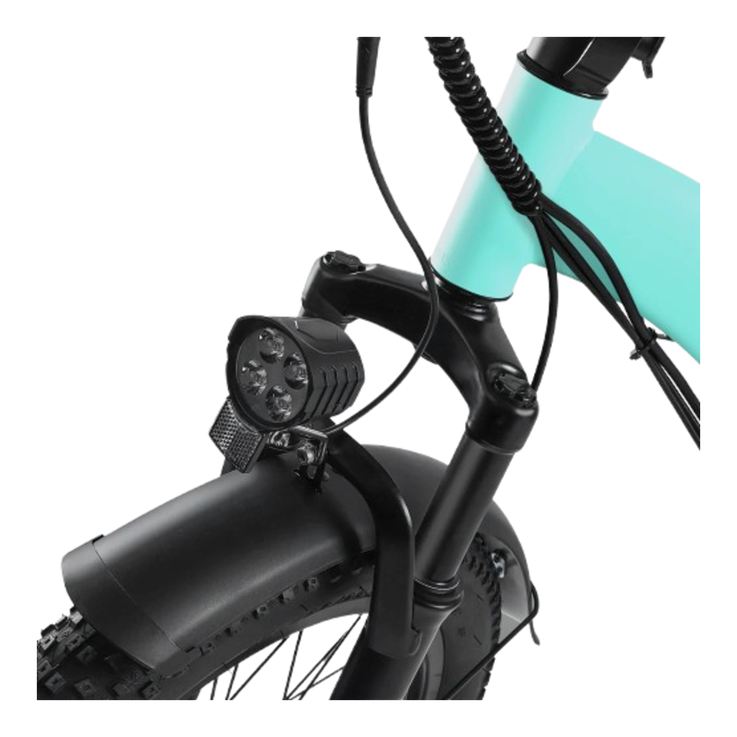 Windgoo E20 - Elektrische Fatbike-Vouwfiets - Mintgroen - 20x3 inch - 120 kg Draagvermogen - Accu 450Wh (36V, 12.5Ah) - 250W Motor - 7 Shimano Versnellingen - Dubbele Schijfremmen - AE-trading