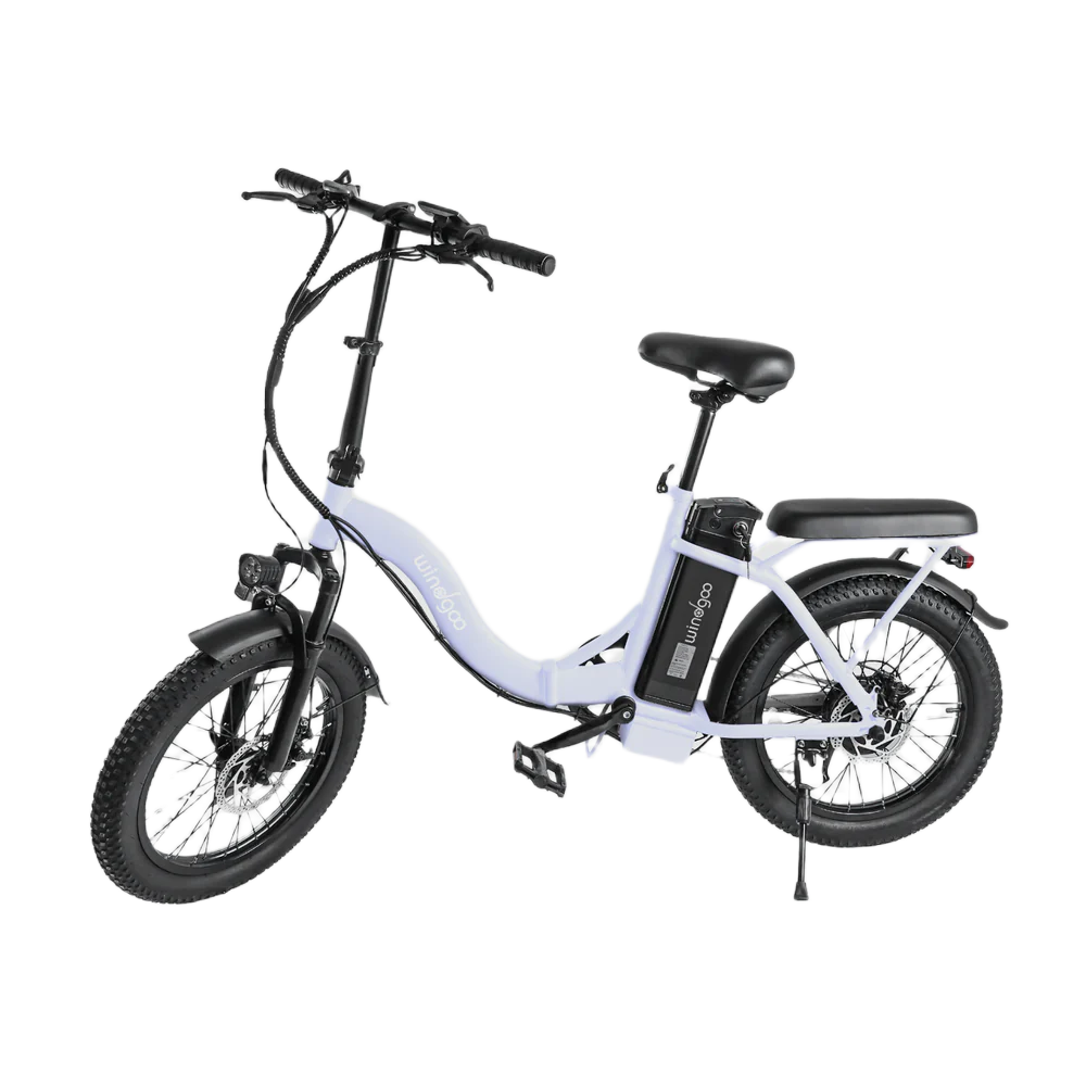 Windgoo E20 - Elektrische Fatbike-Vouwfiets - Lichtpaars - 20x3 inch - 120 kg Draagvermogen - Accu 450Wh (36V, 12.5Ah) - 250W Motor - 7 Shimano Versnellingen - Dubbele Schijfremmen - AE-trading