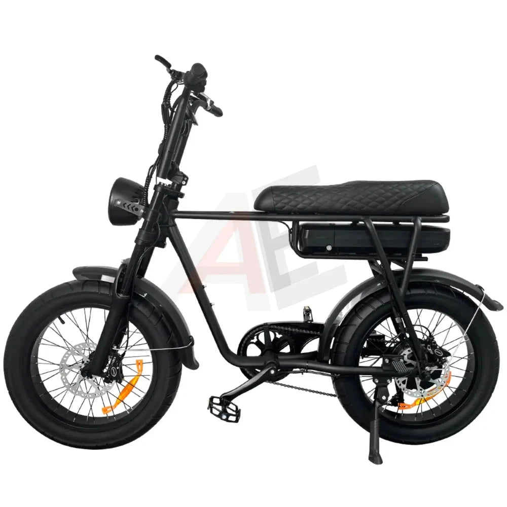 EB2 fatbike zwart met hydraulische remmen en alarm AE-trading