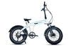 Jobobike Eddy X Elektrische Vouwfiets Fatbike Wit Blauw AE-trading