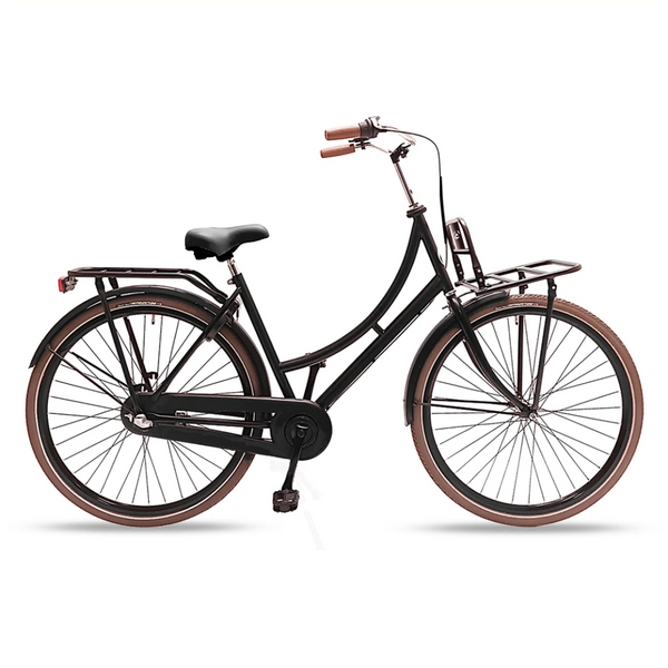 Avalon Pic-Up D57cm. Kleur: matzwart. Uitvoering: Shimano R3/Remnaaf met oa: Axa ART slot, Dubbele standaard, Rodi Freeway, spaak 13 ,Hesling Xcero kk , THUN trapas, HUMPERT stuur, Incl. voordrager, Shimano stuurslot, MADE IN HOLLAND - AE-trading