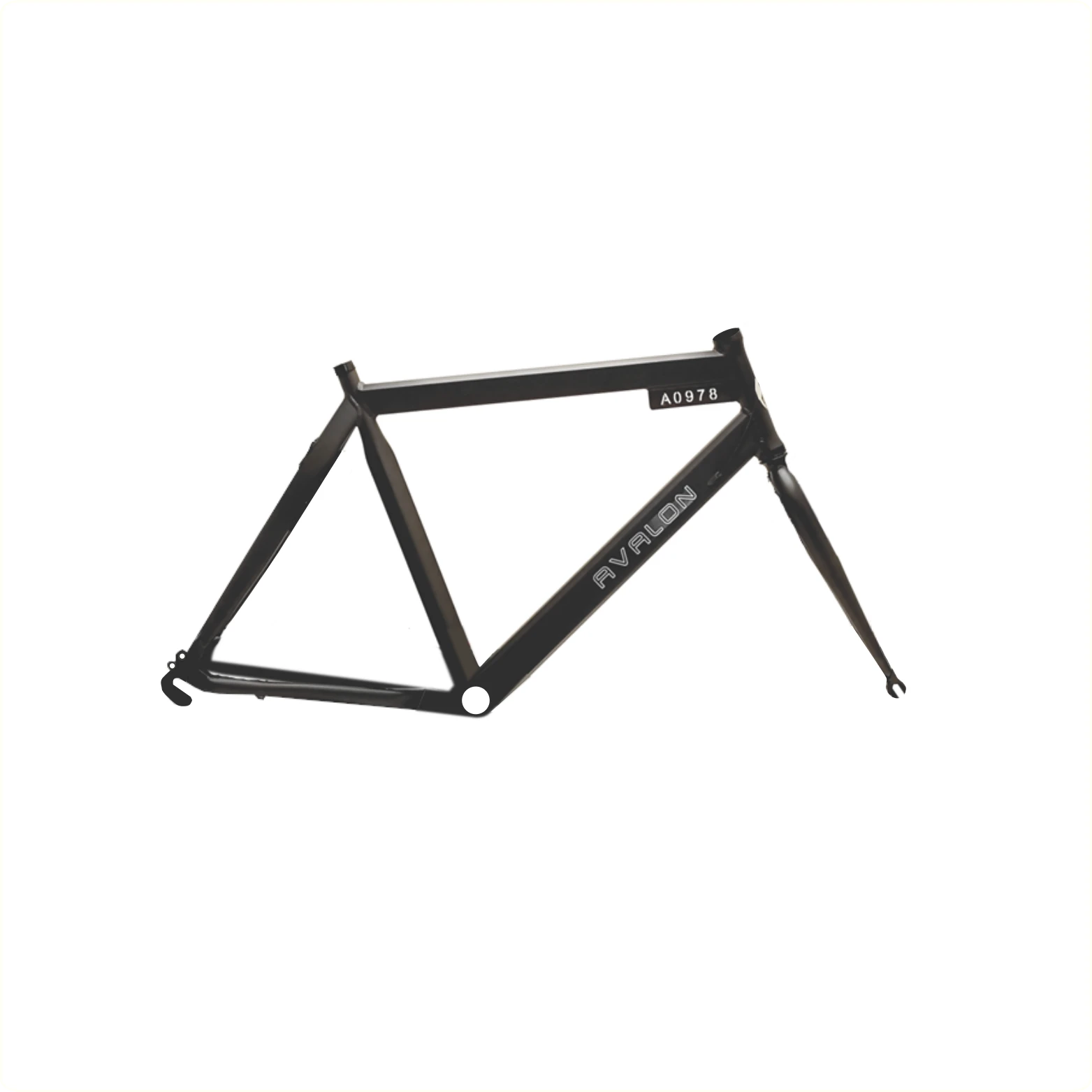 Frame Style H58cm en voorvork mat zwart AE-trading