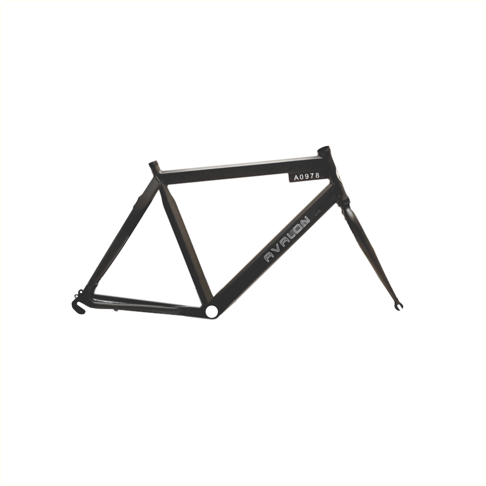 Frame Style H58cm en voorvork mat zwart