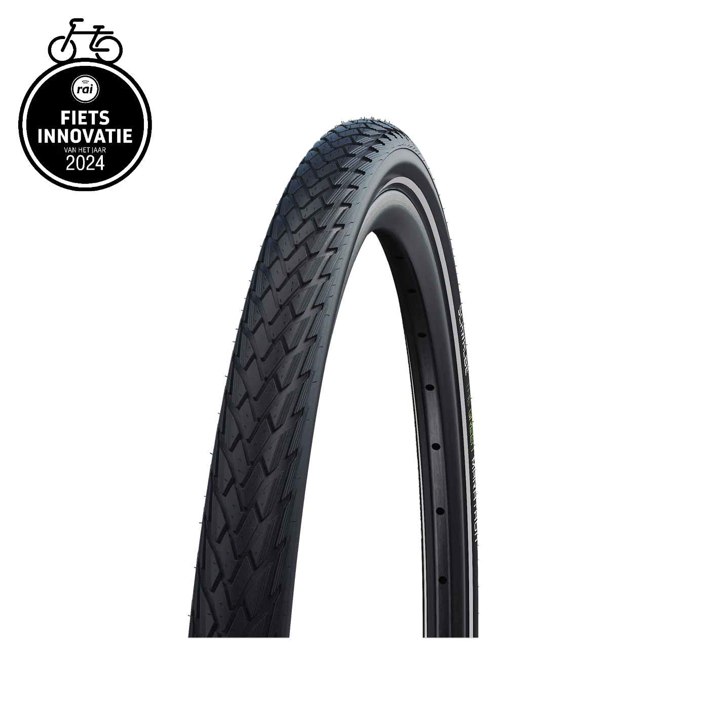 Buitenband: Schwalbe Marathon PErf (Greenguard 3mm anti-lek) Kleur: Zwart met reflectie Maat: 28x1.75, 700x47C ETRTO 47-622 - AE-trading