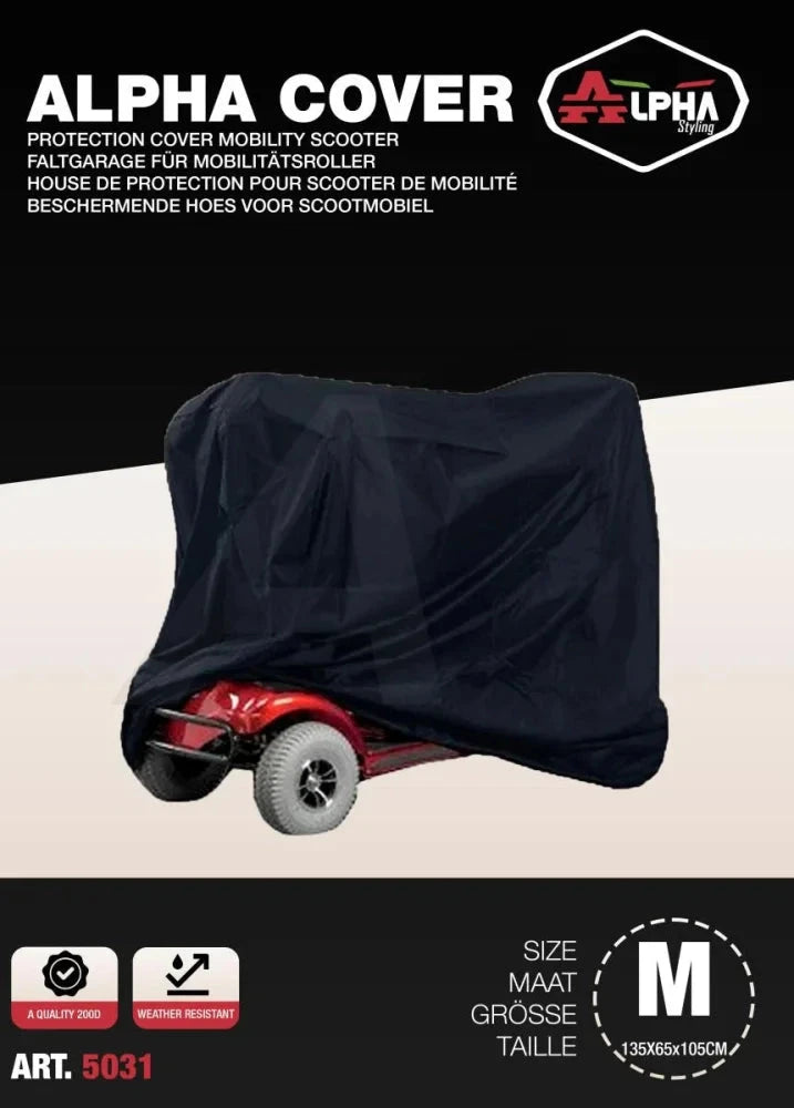 Hoes Alpha Cover Scootmobiel Cover M 135 X65 X105 Cm A Kwaliteit (200 D) AE-trading