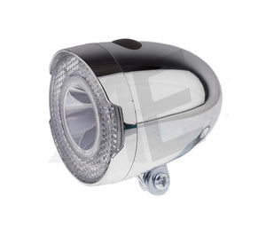 IKZI Light koplamp Retro JR batterij chroom WP - AE-trading