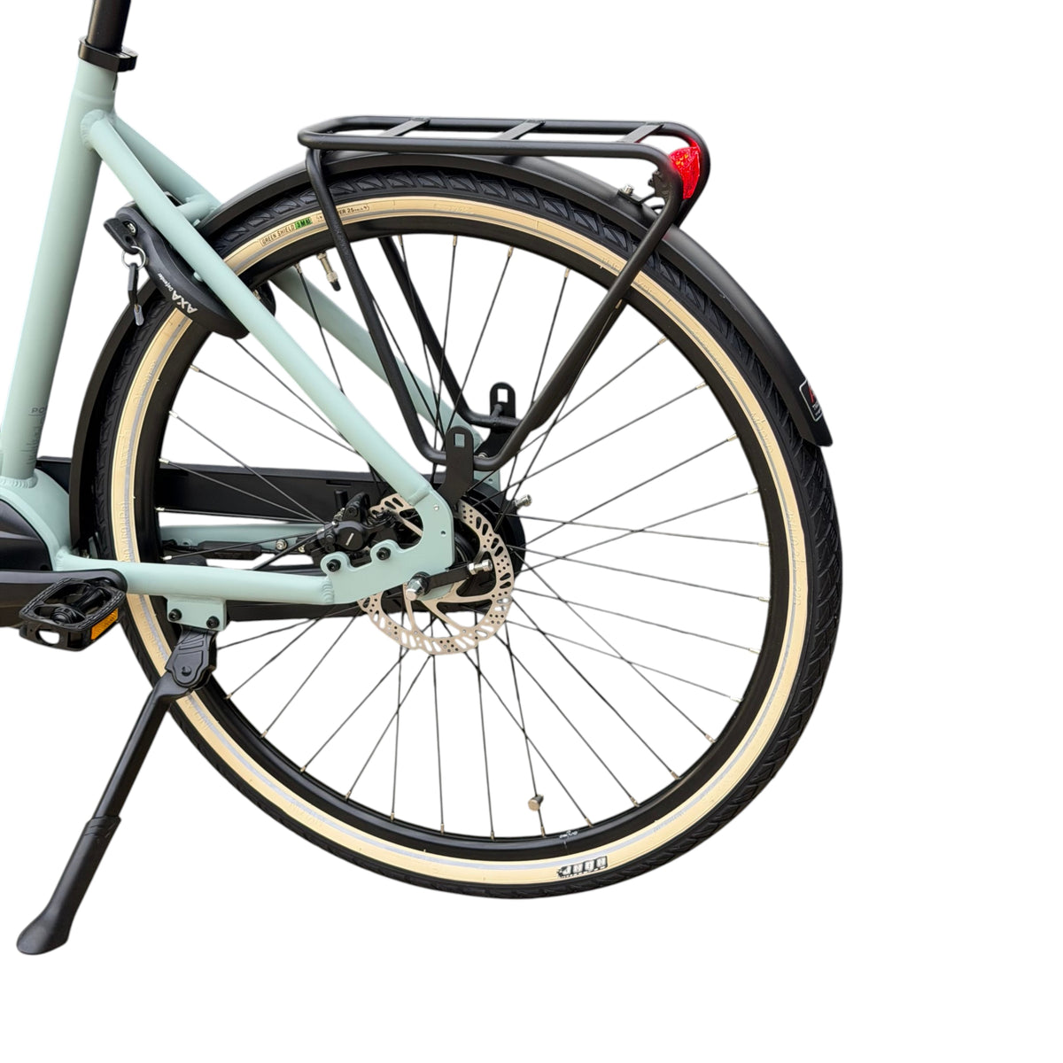 Popal Novel MM XS – Elektrische Damesfiets 28 inch – 520Wh Middenmotor – Shimano Nexus 7 – Hydraulische Schijfremmen – Mineral Green - AE-trading