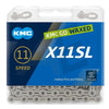 KMC ketting X11SL silver 118s waxed - AE-trading