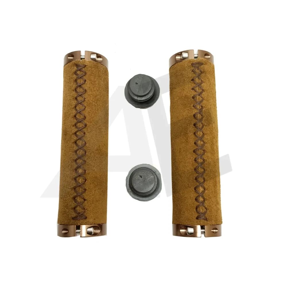 Falkx Soft Browny Handvatten Bruin Suede Met Dubbele Lock Ring Lengte: 130/130Mm