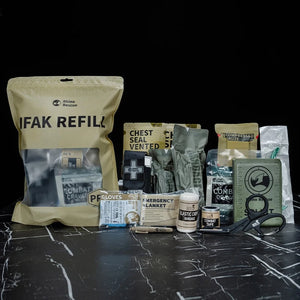 Noodpakket Rhino Rescue Trauma Kit 17pcs  - Tactische IFAK Navulset voor Eerste Hulp en Overleving AE-trading