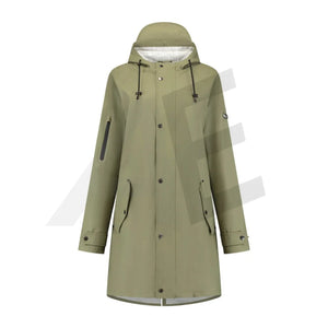 Mirage Rainfall trenchcoat soft touch M olive-green - AE-trading