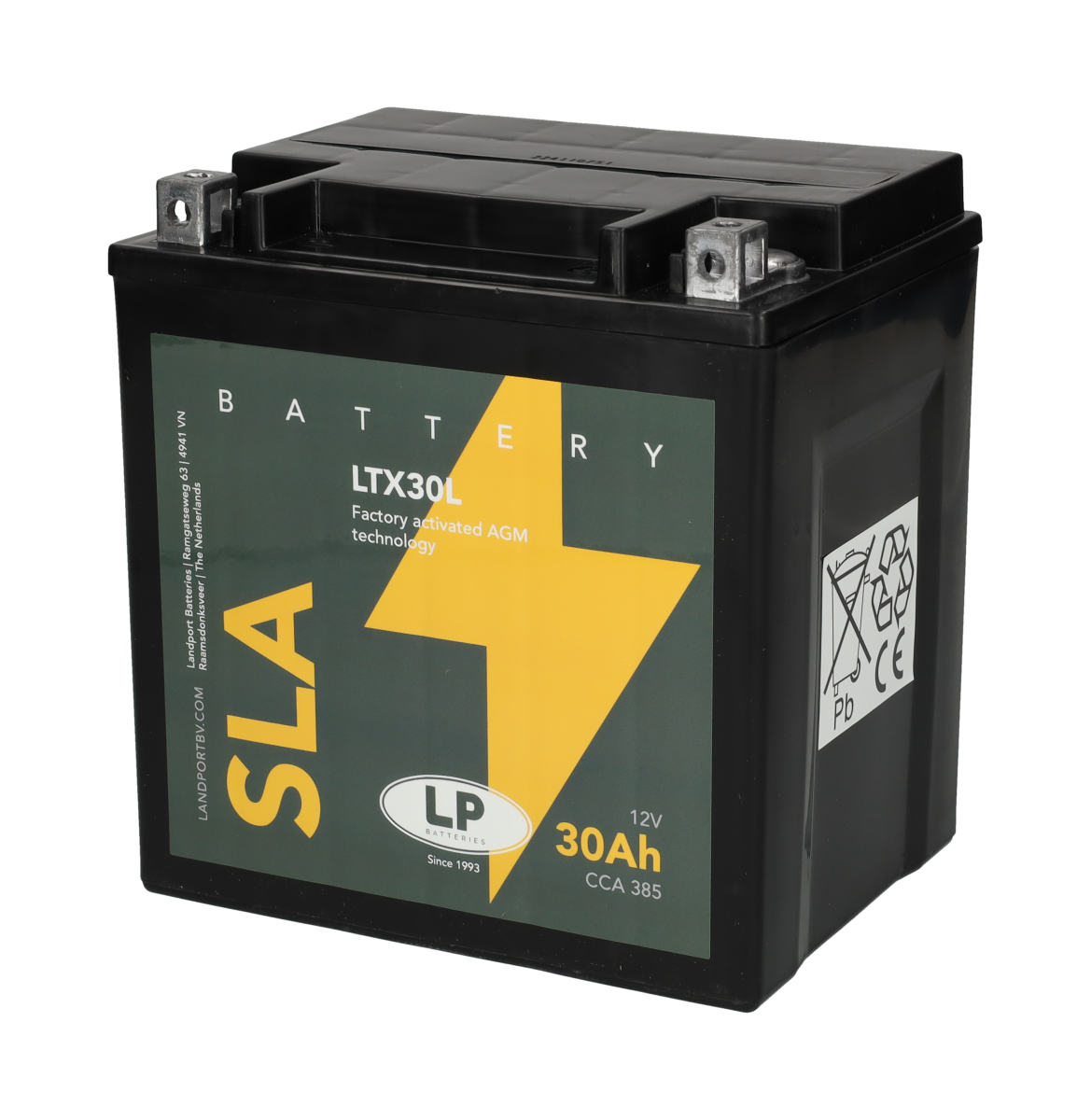 Accu Landport Sla Ytx30 L / Ltx30 L / Mgs12 30 L Bs / Ghd30 Hl Bs / Ghd30 H 3 - AE-trading