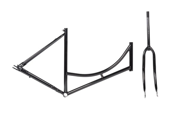 Frame en voorvork 28 inch 57cm Zwart - AE-trading