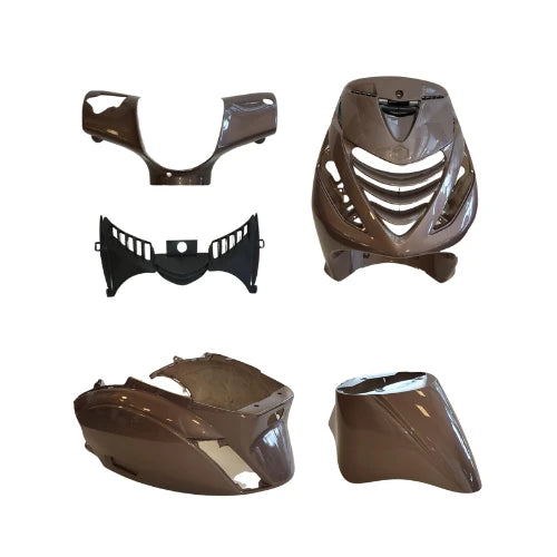Plaatset Aplus Passend Op Piaggio Zip Sp 5 Delig Baja Bronze Metallic - AE-trading