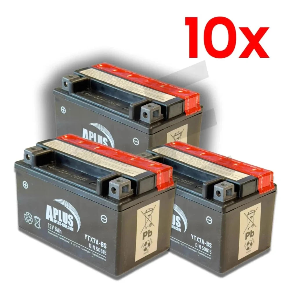 Packagedeal 10 X Accu Aplus Ytx7 A Bs (10 X Pd6303) Aanbieding Op=Op AE-trading