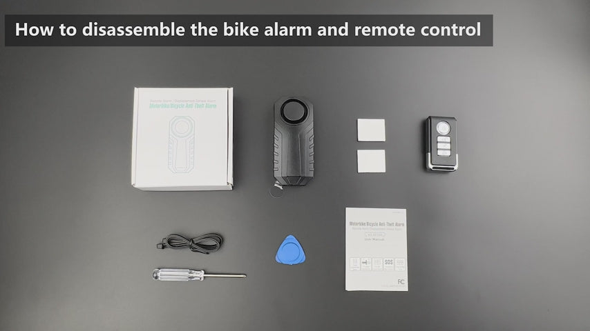 Wasserdichter Alarm für Fahrräder, E-Bikes, Fatbikes und Roller 