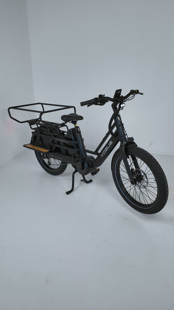 Vogue Wonder Longtail – Elektrische Longtail Bakfiets – Zwart