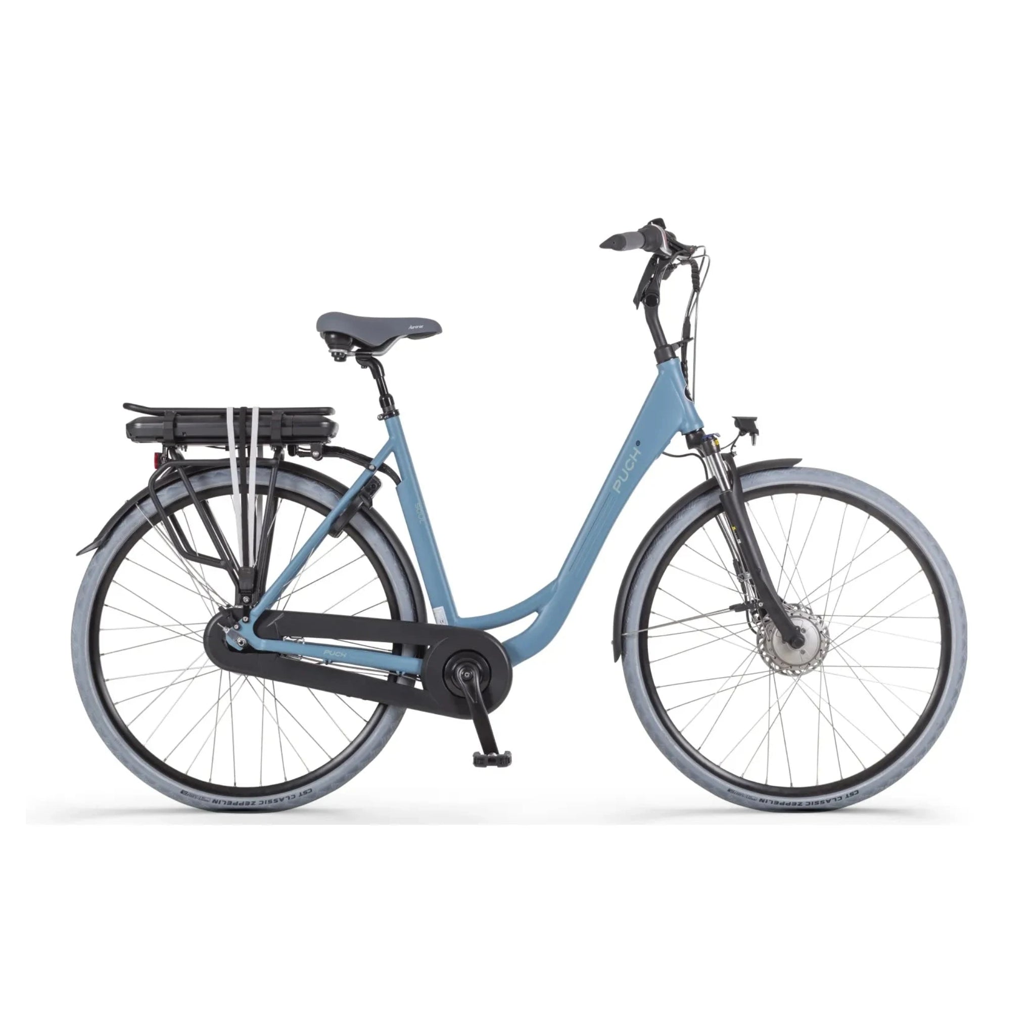 Puch E-Soul N7 Elektrische Fiets - Damesfiets - 55 cm - Katoen Blauw - E-bike - AE-trading
