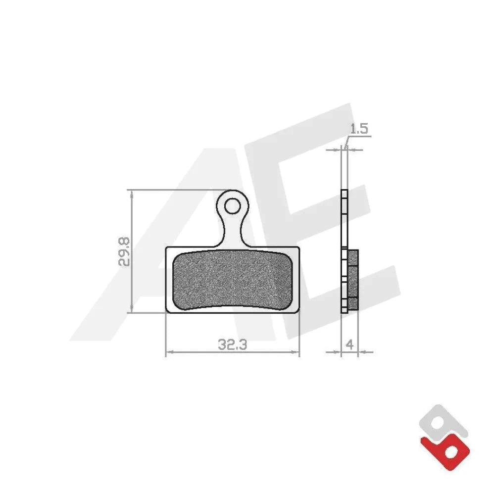 Remblokset Brenta Br22 Pt Knaap/Rdt/Don Souris Capo Fatbike Performance (E Mark) AE-trading